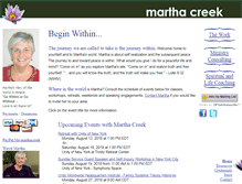Tablet Screenshot of marthacreek.com